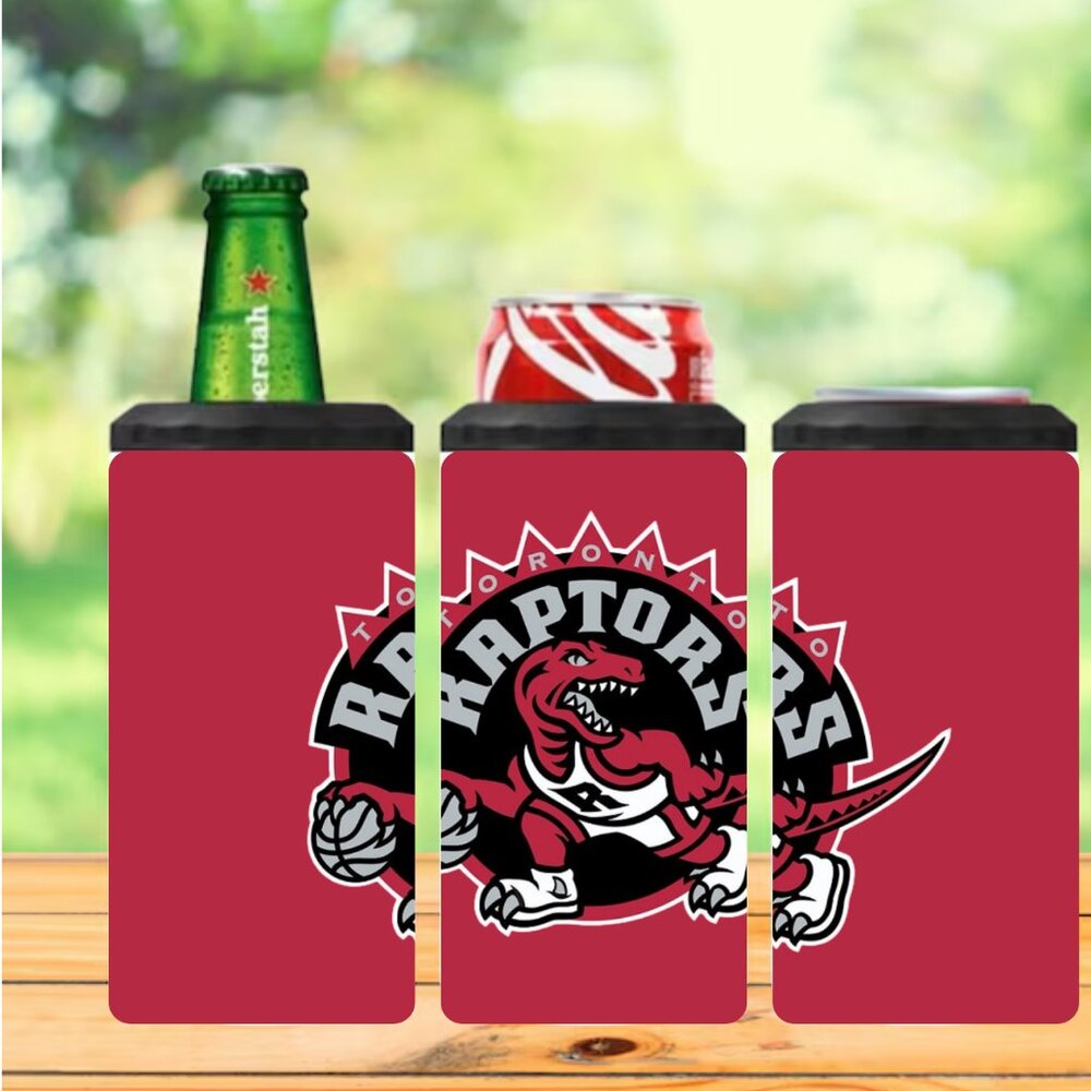 Toronto Raptors 4 in 1 Can Cooler, 16oz Tumbler